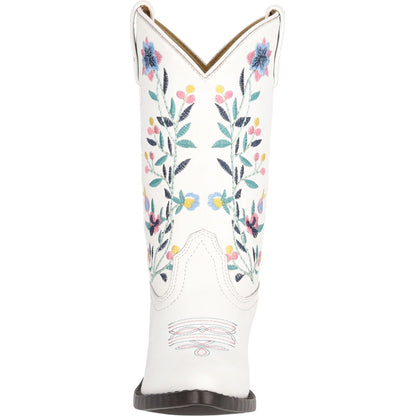 Smoky Mountain Kids Girls Lacey Leather Embroidered Western Boots