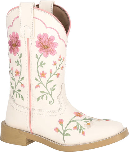 Smoky Mountain Youth Girls Desert Bloom Embroidered Leather Western Boots
