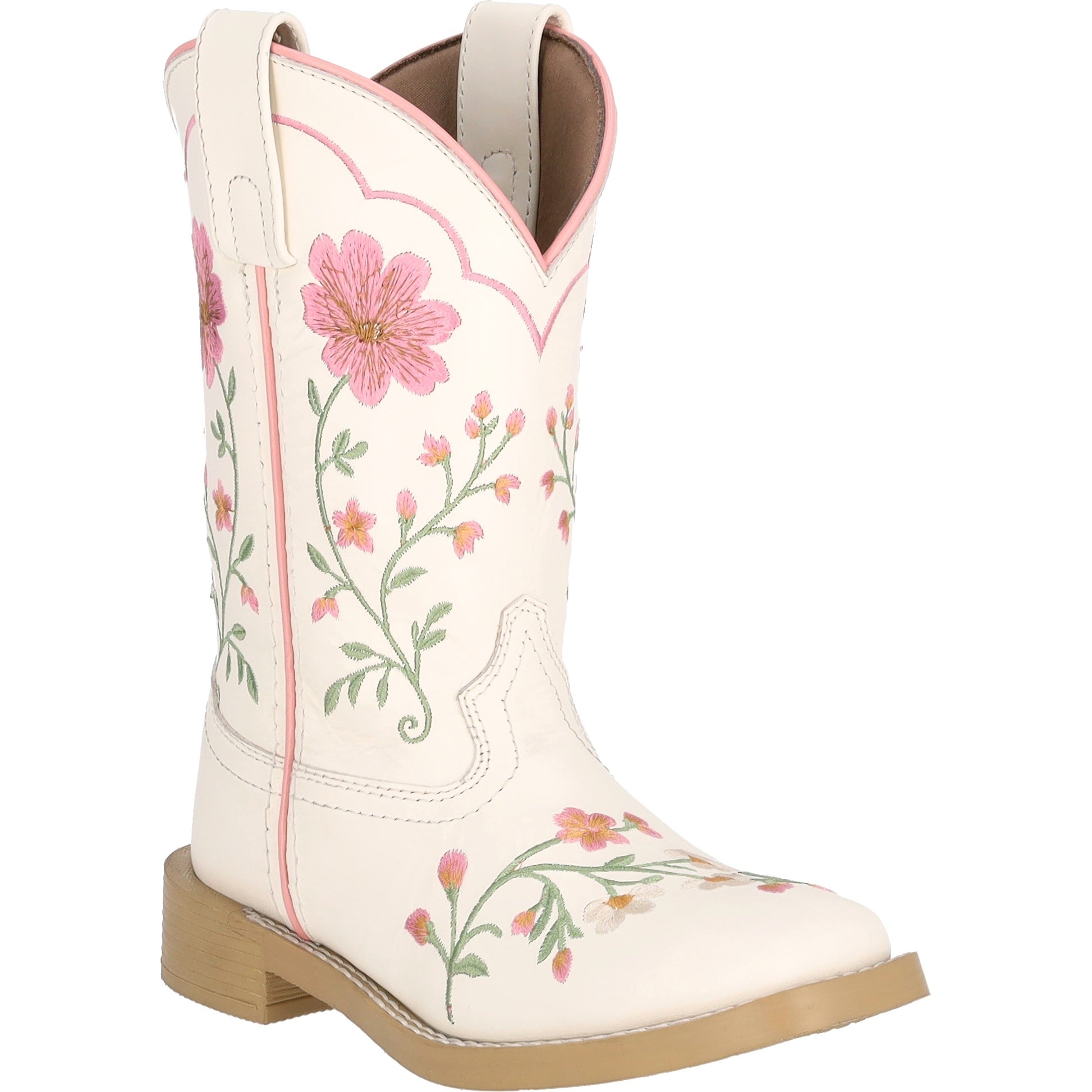 Smoky Mountain Youth Girls Desert Bloom Embroidered Leather Western Boots
