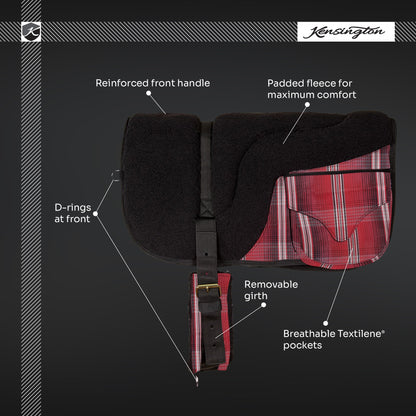 Kensington Fleece Bareback Pad with Pockets