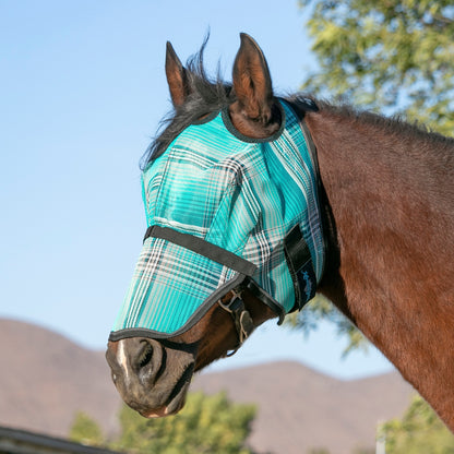 Kensington UV Fly Mask with Nose - Dual Ear & Forelock