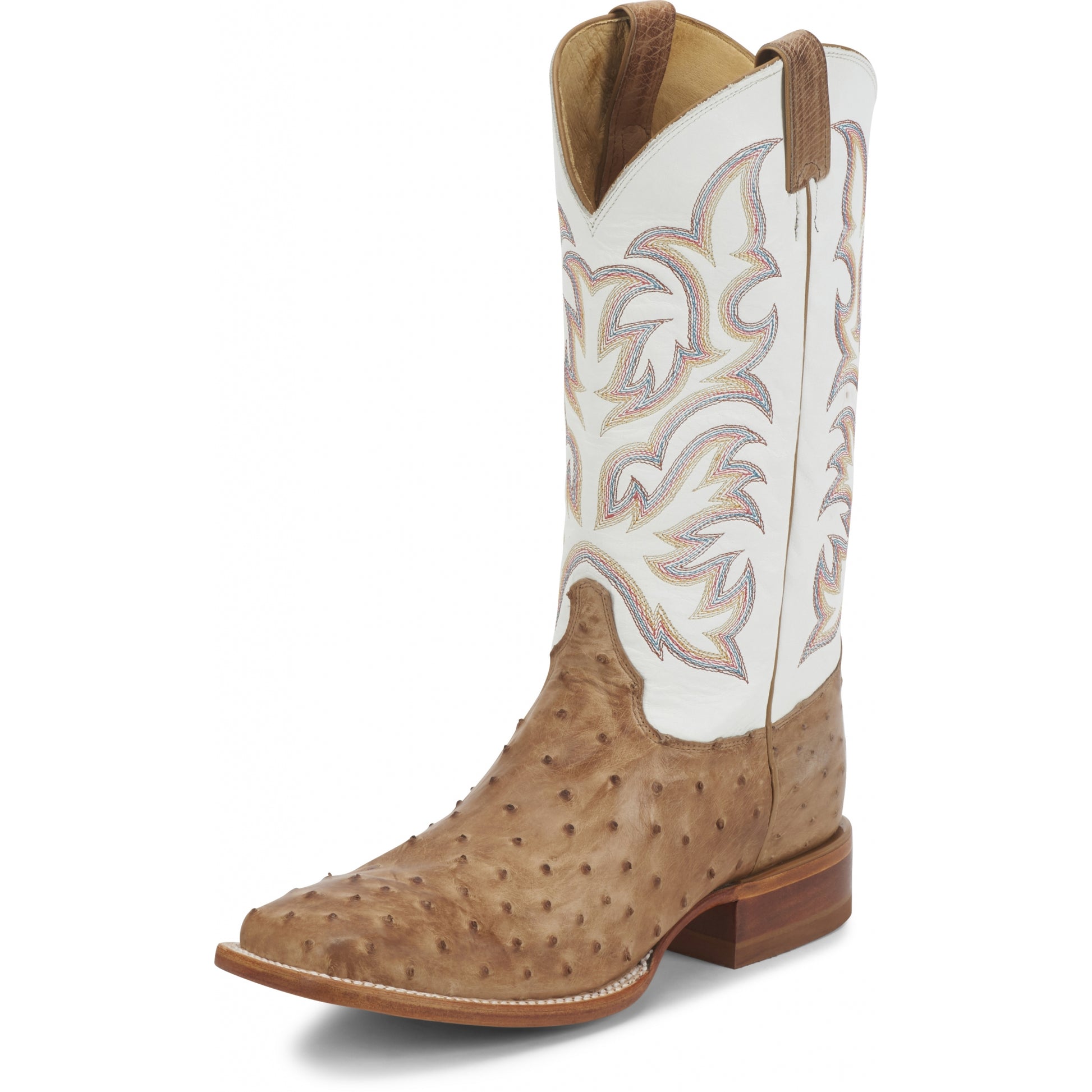 Justin Mens Pascoe 13" Full Quill Ostrich Boots
