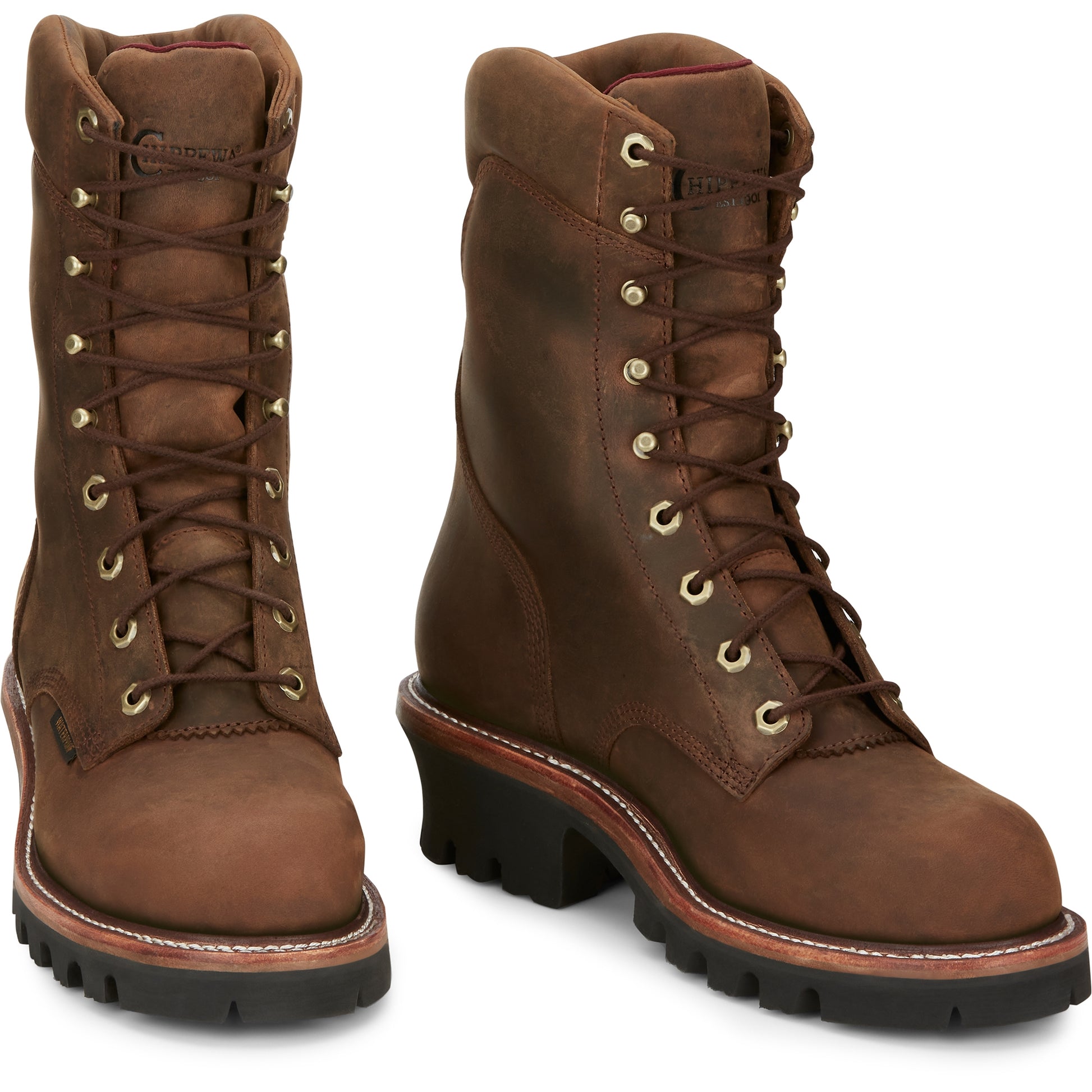 Chippewa Mens Super DNA 9" Waterproof Steel Toe Logger Boots