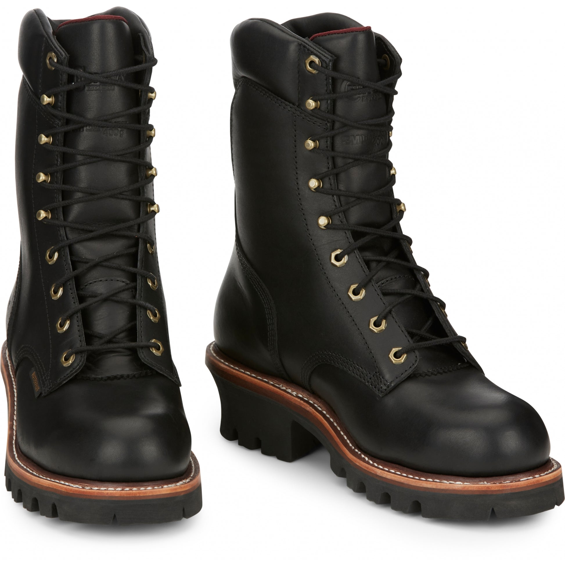 Chippewa Mens Super DNA 9" Waterproof Steel Toe Insulated Logger Boots