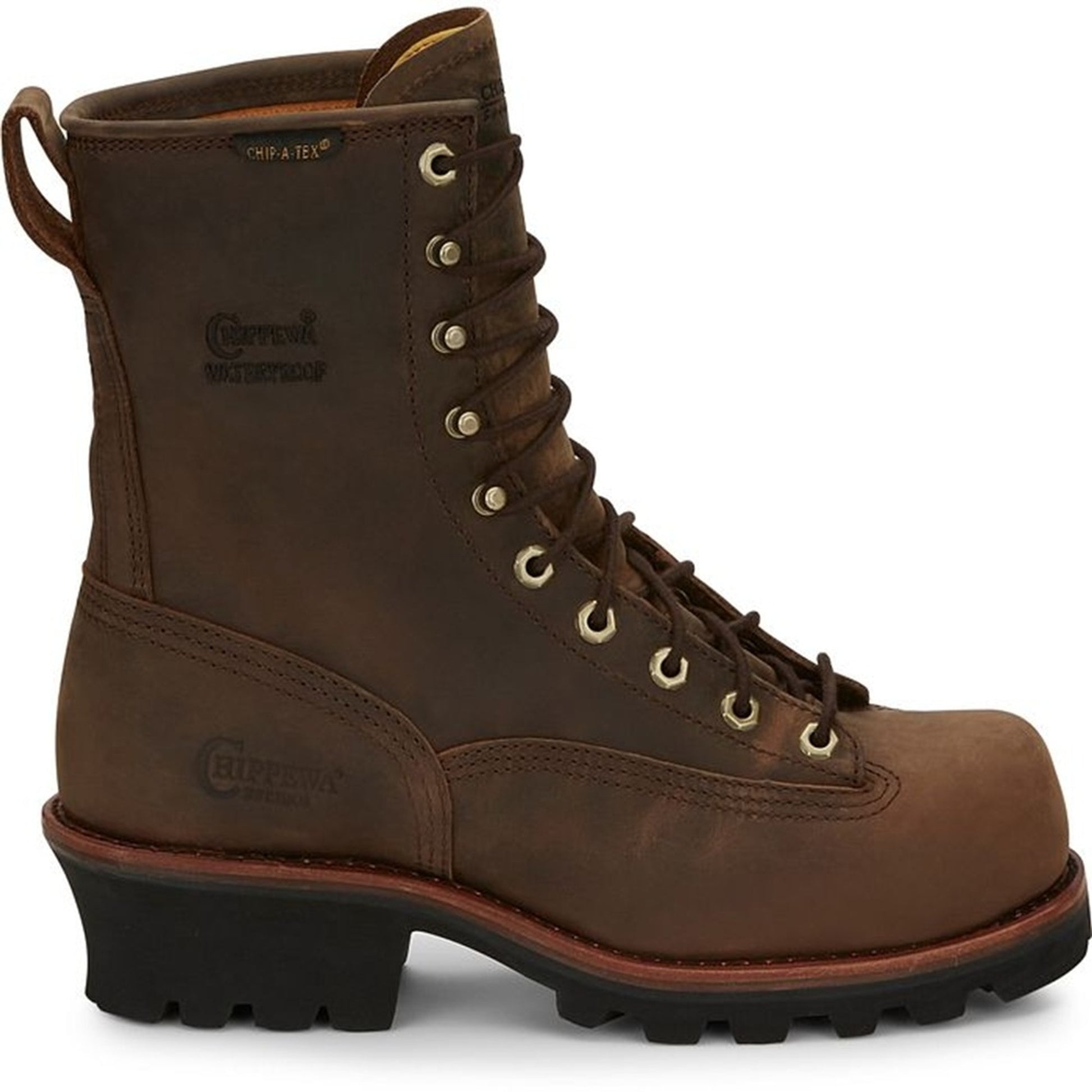 Chippewa Mens Paladin 8" Waterproof Steel Toe Logger Boots