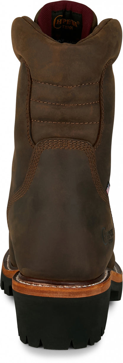 Chippewa Mens Super Logger 9" Waterproof Steel Toe Boots