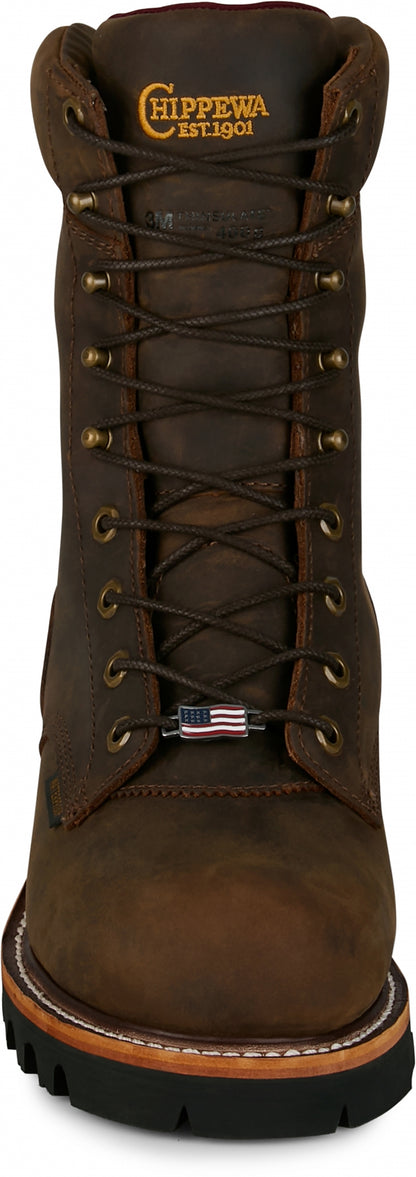 Chippewa Mens Super Logger 9" Waterproof Insulated Boots
