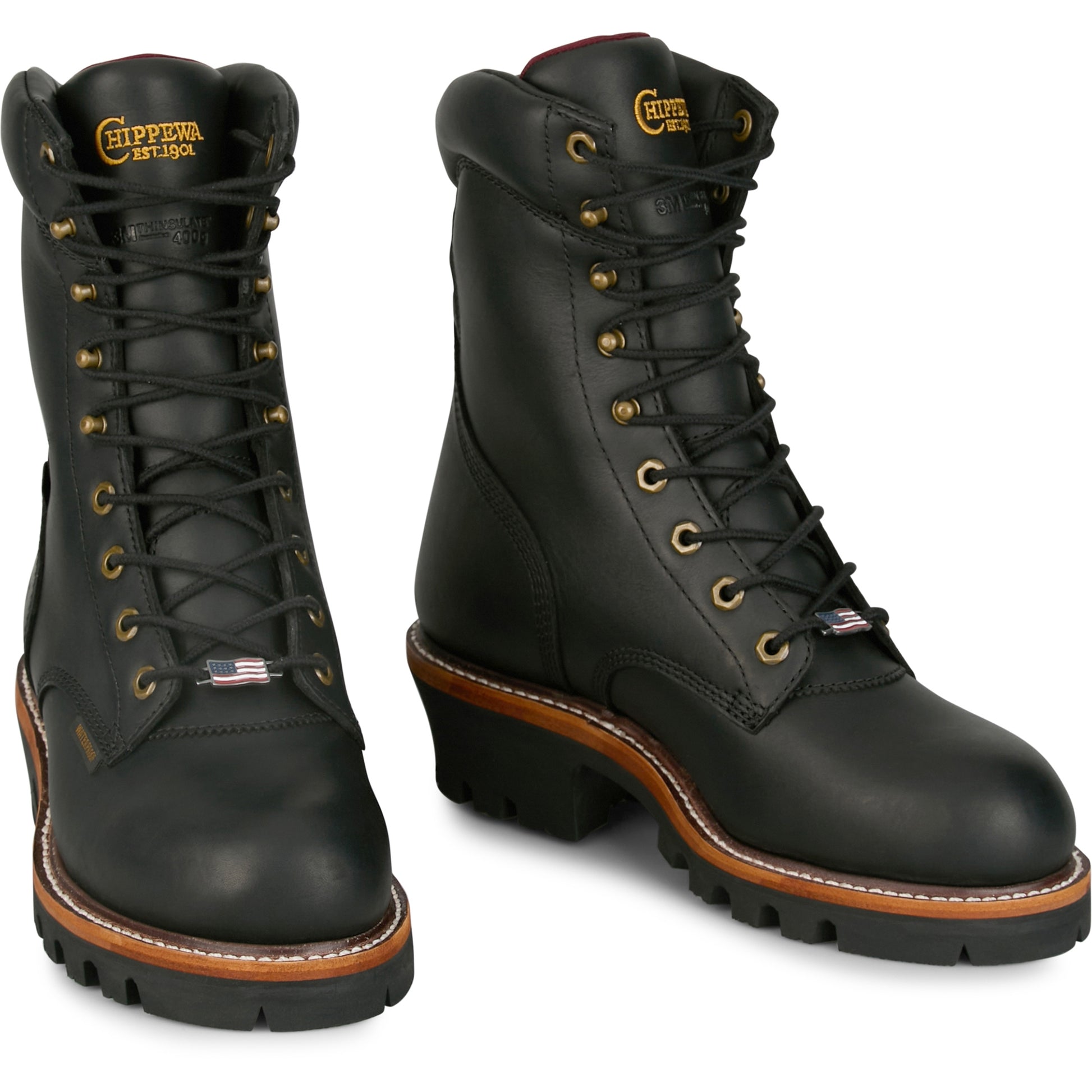 Chippewa Mens Super Logger 9" Waterproof Insulated Steel Toe Boots