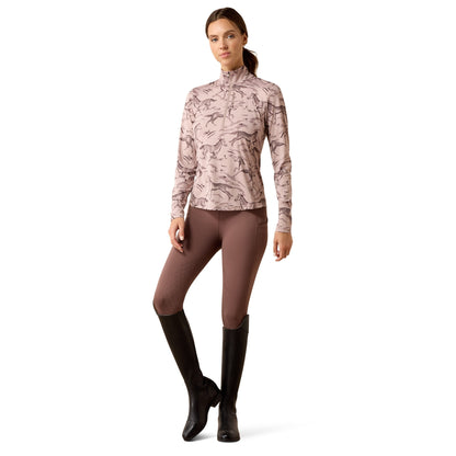 Ariat LunaVeil Ladies 1/2 Zip Baselayer Print