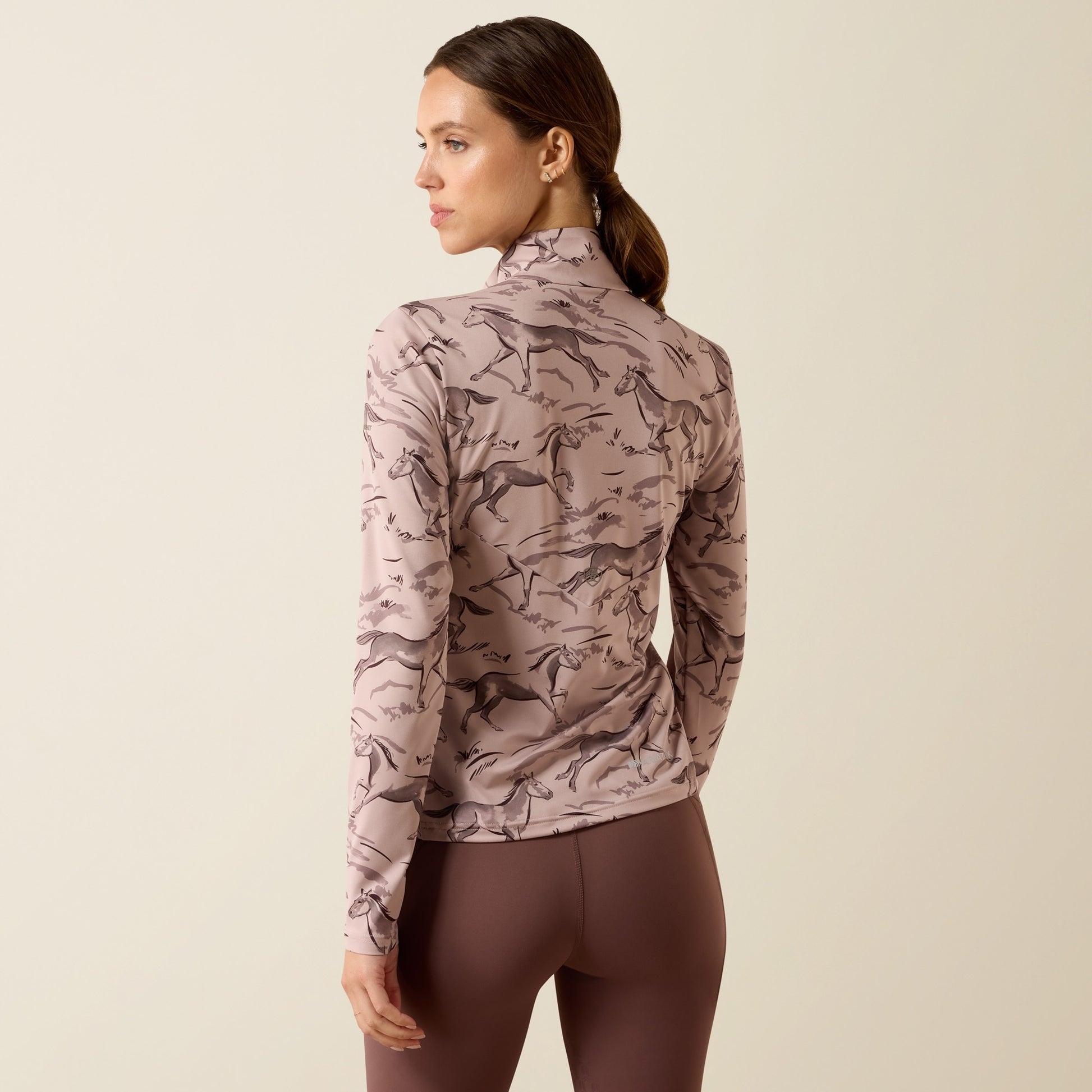 Ariat LunaVeil Ladies 1/2 Zip Baselayer Print