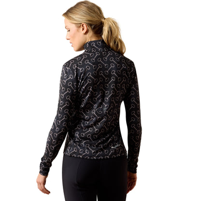 Ariat LunaVeil Ladies 1/2 Zip Baselayer Print