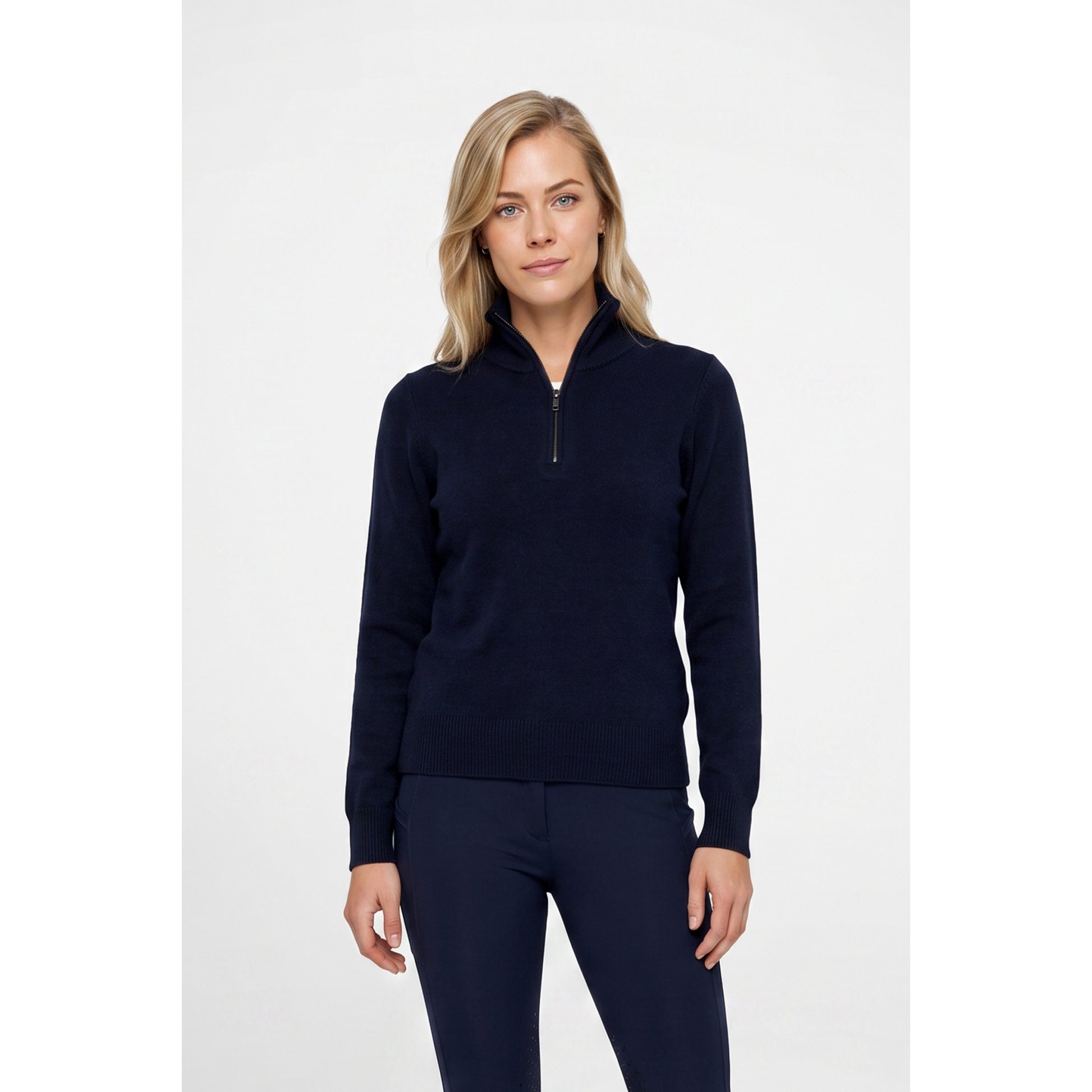Weatherbeeta Ladies 1/2 Zip Collared Knit Pullover