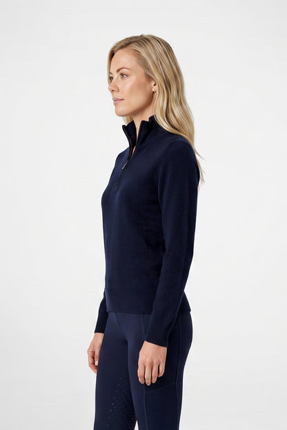 Weatherbeeta Ladies 1/2 Zip Collared Knit Pullover