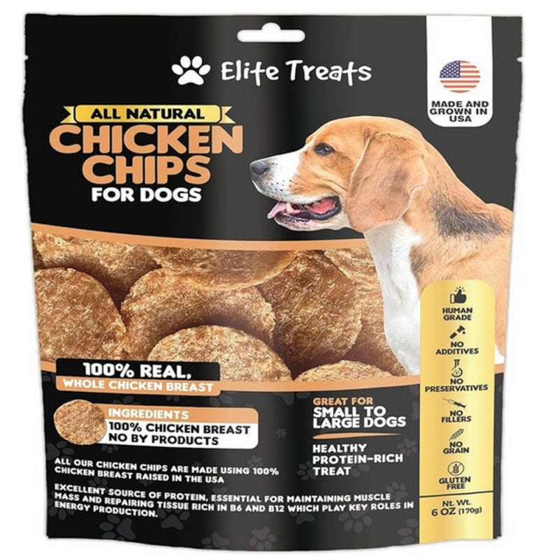 Elite Treats Chicken Chip Treats for Dogs