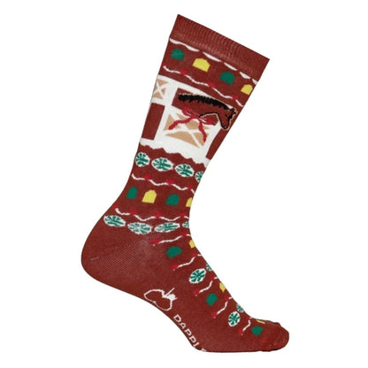 Dapplebay Ladies Gingerbread Horse Crew Socks