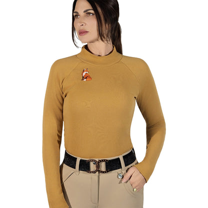 Dapplebay Ladies Heirloom Mock Neck Shirt
