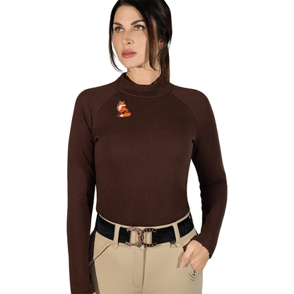 Dapplebay Ladies Heirloom Mock Neck Shirt