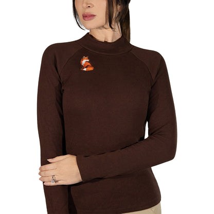 Dapplebay Ladies Heirloom Mock Neck Shirt