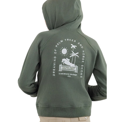 Dapplebay Kids Palm Trees & Horse Shows Hoodie