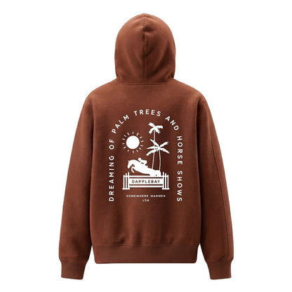 Dapplebay Ladies Palm Trees & Horse Shows Hoodie
