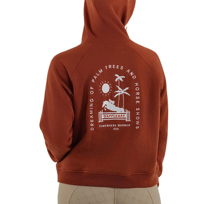 Dapplebay Ladies Palm Trees & Horse Shows Hoodie