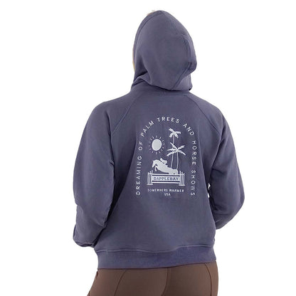 Dapplebay Ladies Palm Trees & Horse Shows Hoodie