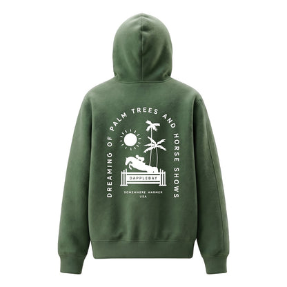 Dapplebay Ladies Palm Trees & Horse Shows Hoodie