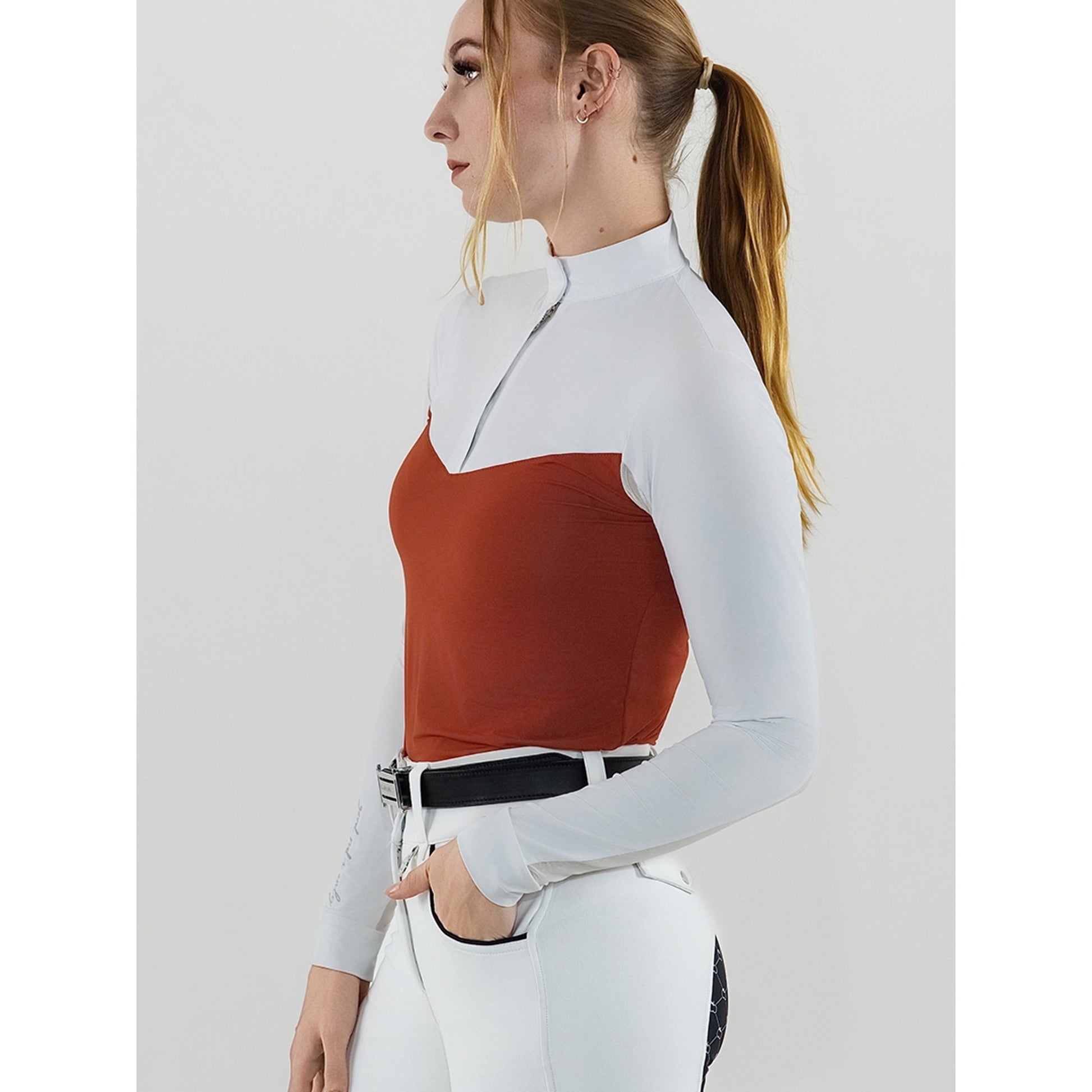 Dapplebay Lady 1/4 Zip LS Show Top