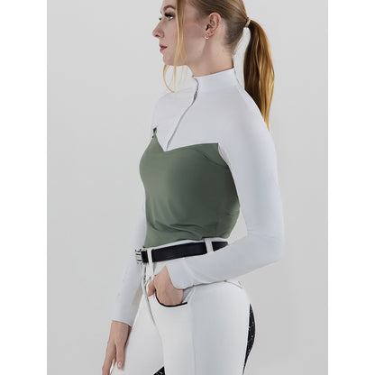 Dapplebay Lady 1/4 Zip LS Show Top