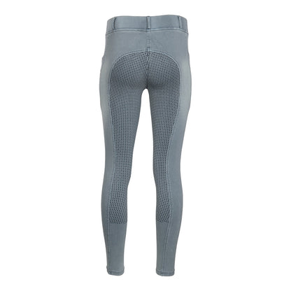 Equine Couture Ladies Denim FS Tights with Phone Pocket