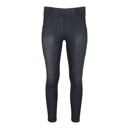 Equine Couture Ladies Denim FS Tights with Phone Pocket