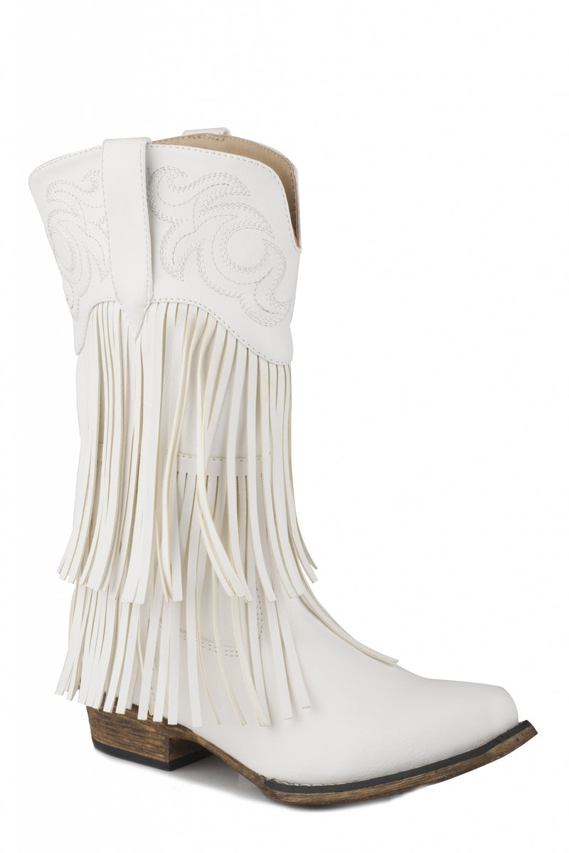 Roper Little Kids Faux Ostrich Boots