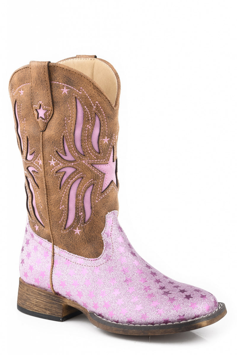 Roper Little Kids Glitte Underlay Boots