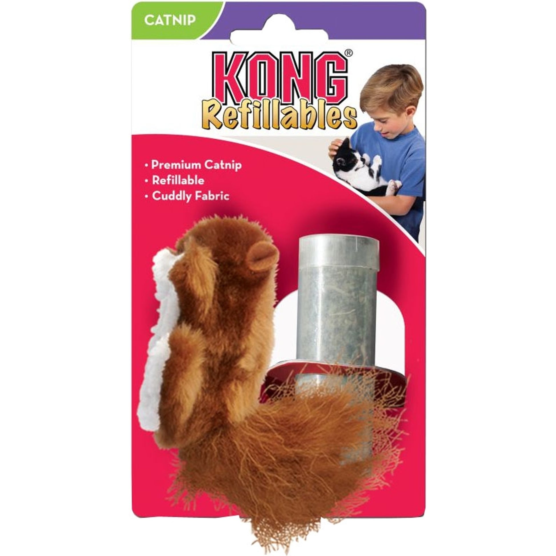 KONG Refillable Squirrel Cat Toy
