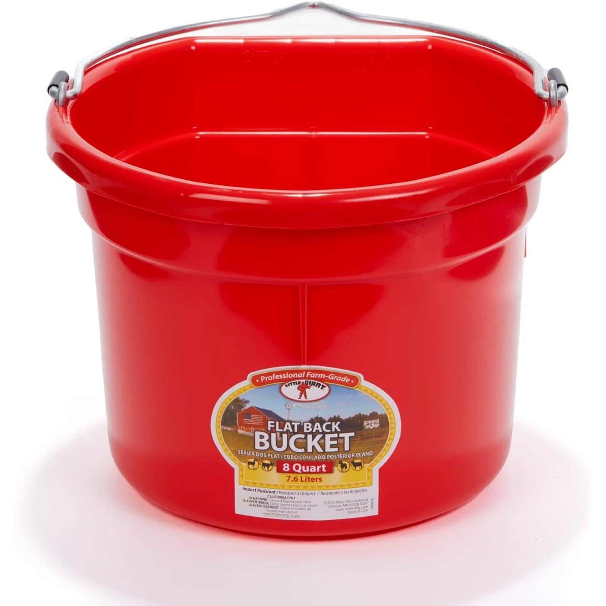 Flatback Bucket For Goats/Sheep/Miniature Horses