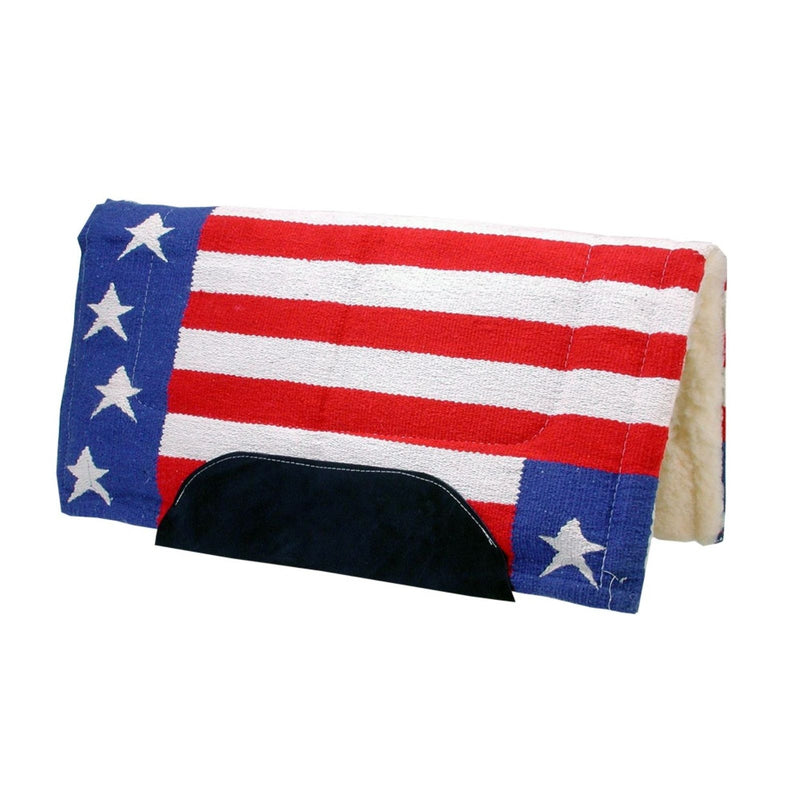 Tough1 Stars And Stripes Saddle Pad 32 x 32 Brn