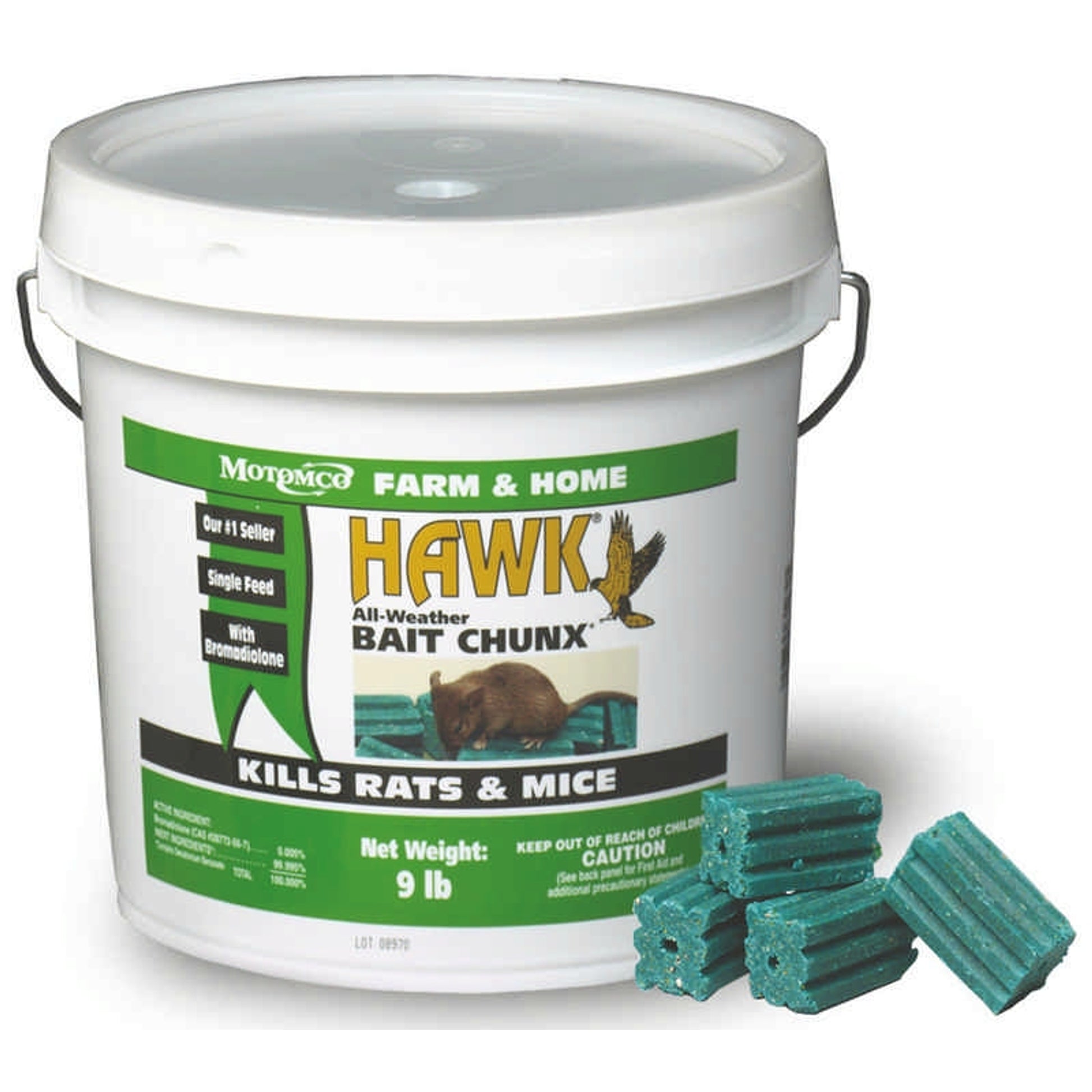 Hawk Bait Chunx Rodenticide