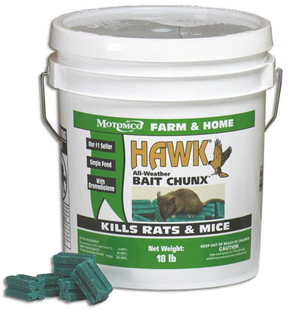 Hawk Bait Chunx Rodenticide
