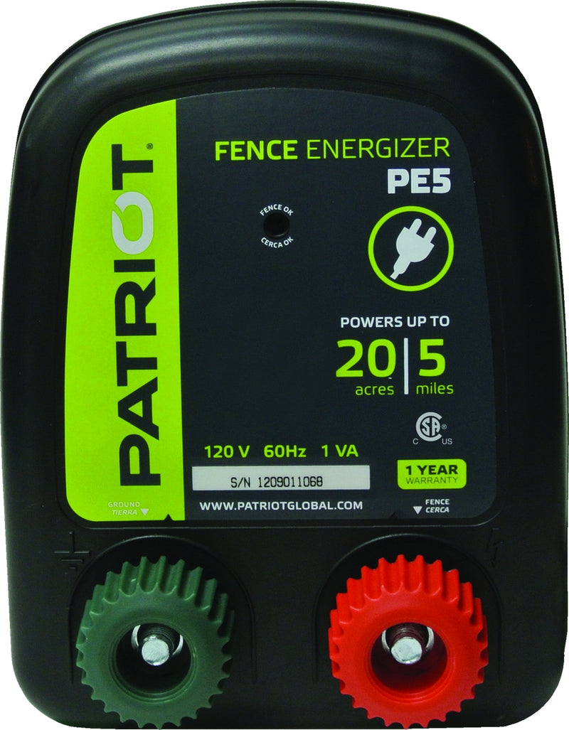 Patriot PE5 Fence Energizer 0.20 Joule