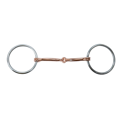 Reinsman Diamond R 3/8 O-Ring Smooth Snaffle Bit