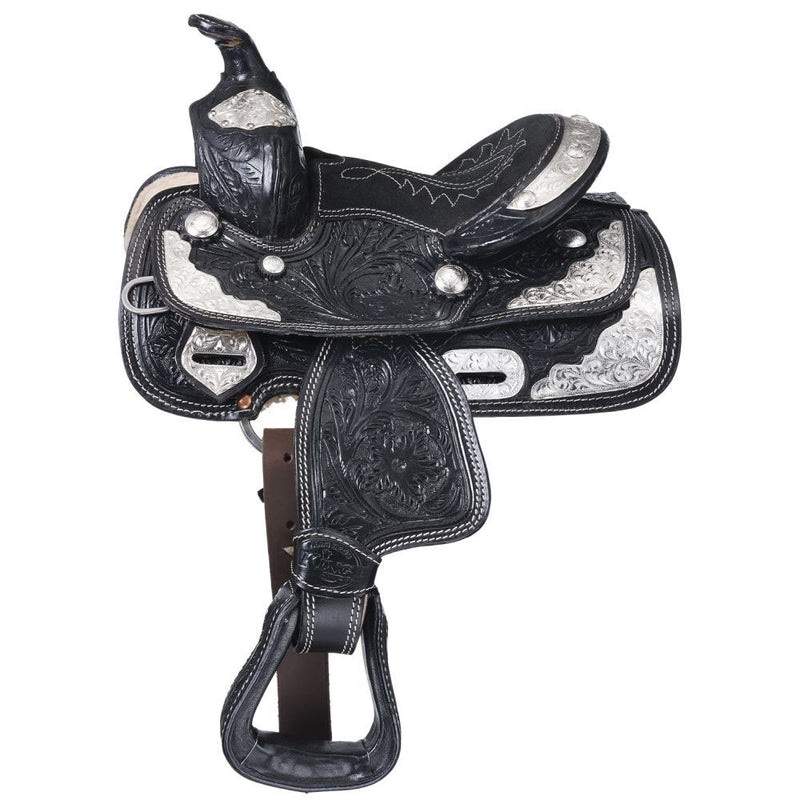 King Series Miniature McCoy Trail Saddle with Silver