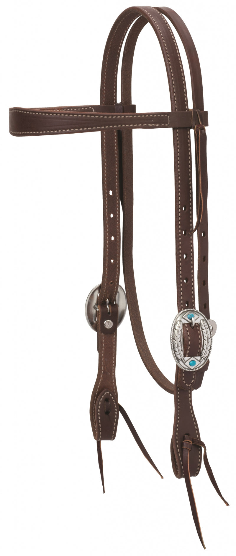 Weaver Working Tack Feathers Slim Brow Headstall