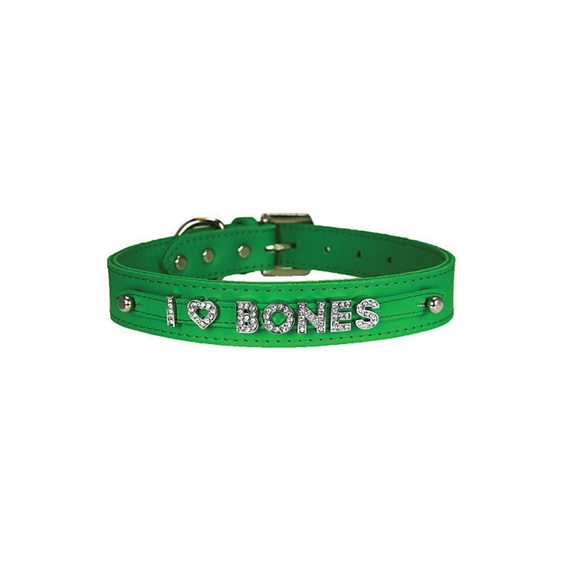 Signature Leather Slider Dog Collar 18In Black