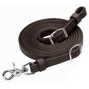 Weaver Black Leather Roping Rein