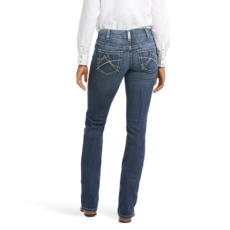 Ariat Ladies R.E.A.L. Mid Rise Arrow Gianna Straight Jeans