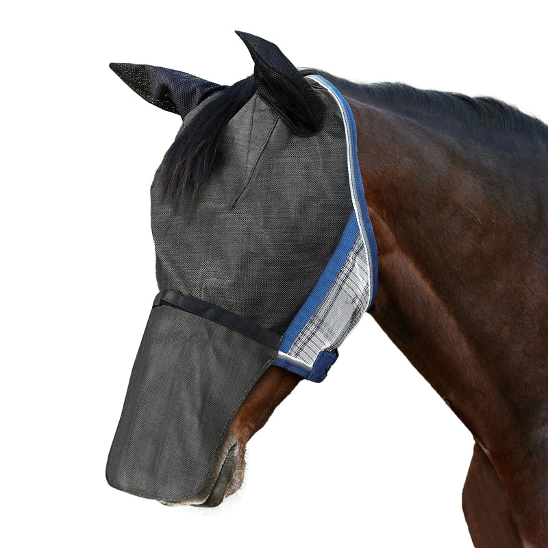 Kensington 90% UV Fly Mask CatchMask UViator - Soft Mesh Ears, Removable Nose & Forelock Opening