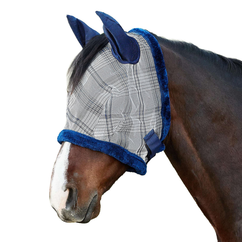 Kensington 73% UV Fly Mask with Fleece - Soft Mesh Ears & Forelock Opening