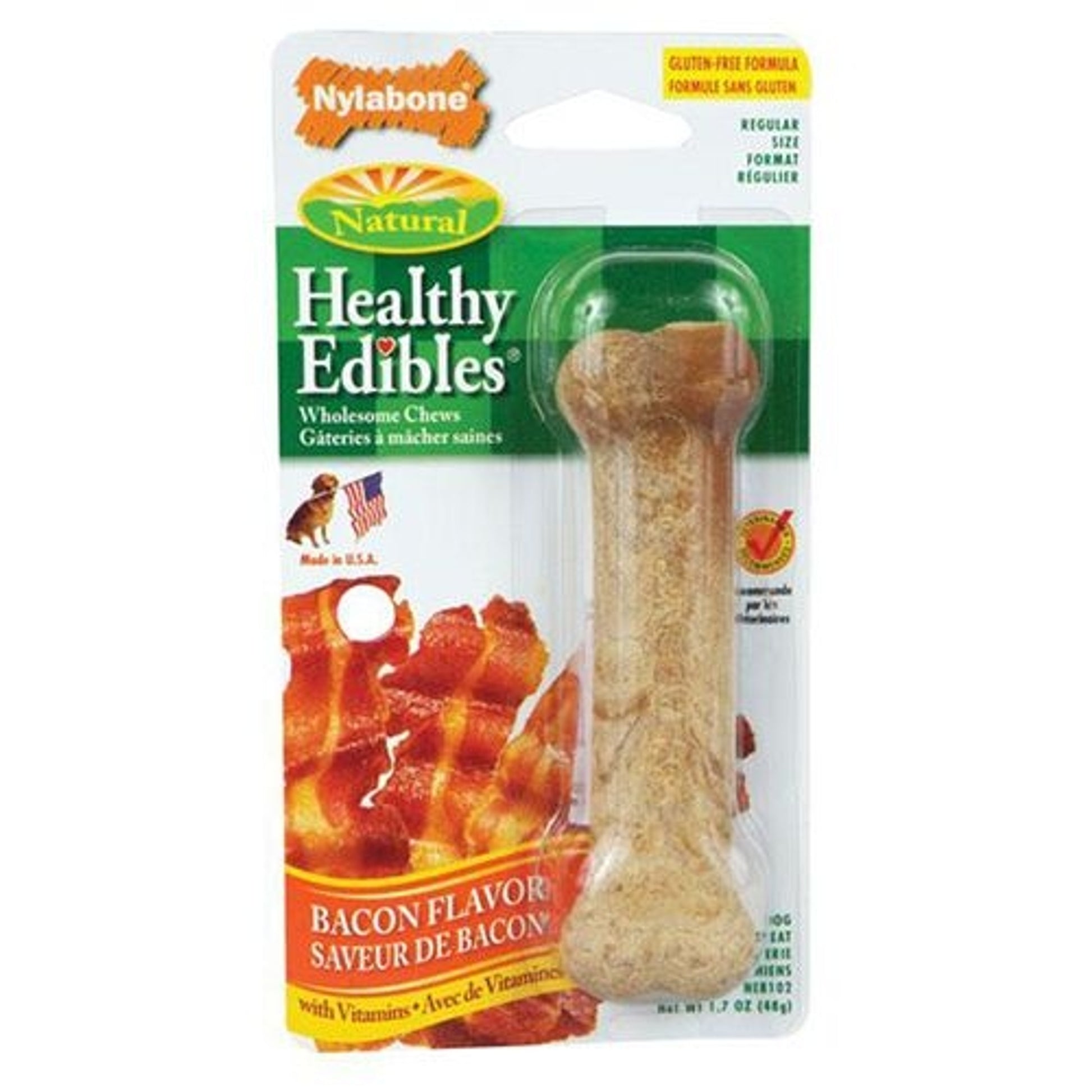 Nylabone Healthy Edible Bacon Dog Chew