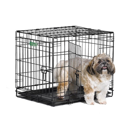 I-Crate For Dogs Double Door 18 In/Double Black