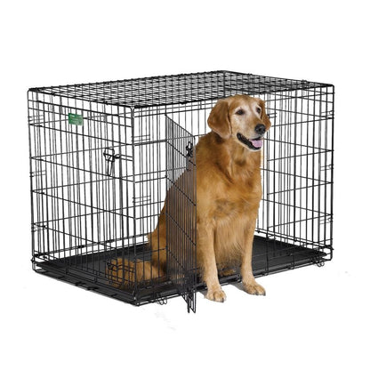 I-Crate For Dogs Double Door 18 In/Double Black